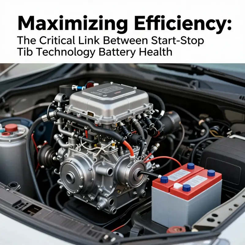 Illustration of start-stop technology illustrating its mechanics and components.