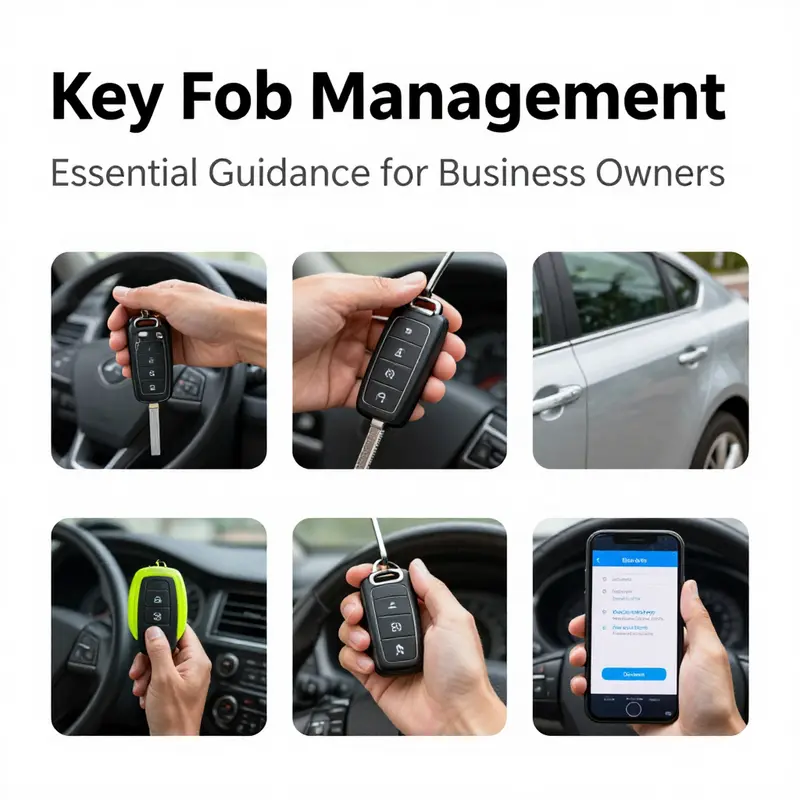 Business owner contemplating the consequences of a left key fob.