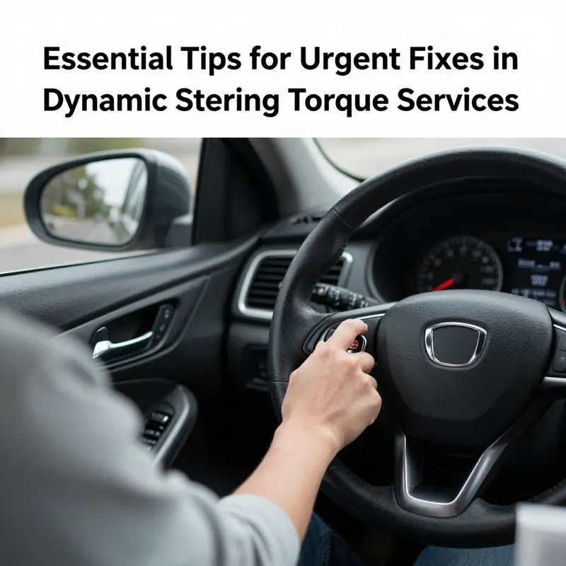 Warning lights indicating potential issues in a dynamic steering torque system.