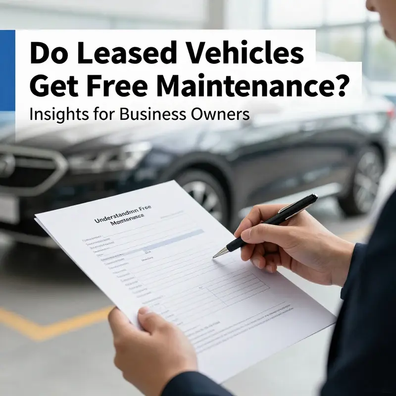 A business owner analyses leasing terms emphasizing free maintenance aspects.