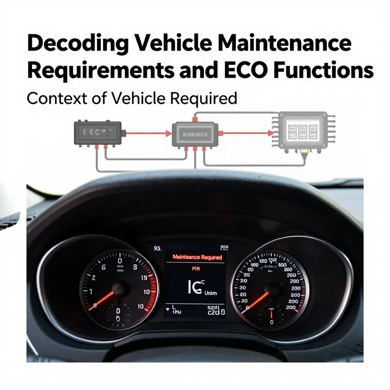 The dashboard alerts illustrating the ‘Maintenance Required’ light and its context.
