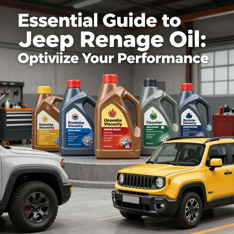 Understanding oil viscosity and its importance for your Jeep Renegade’s performance.