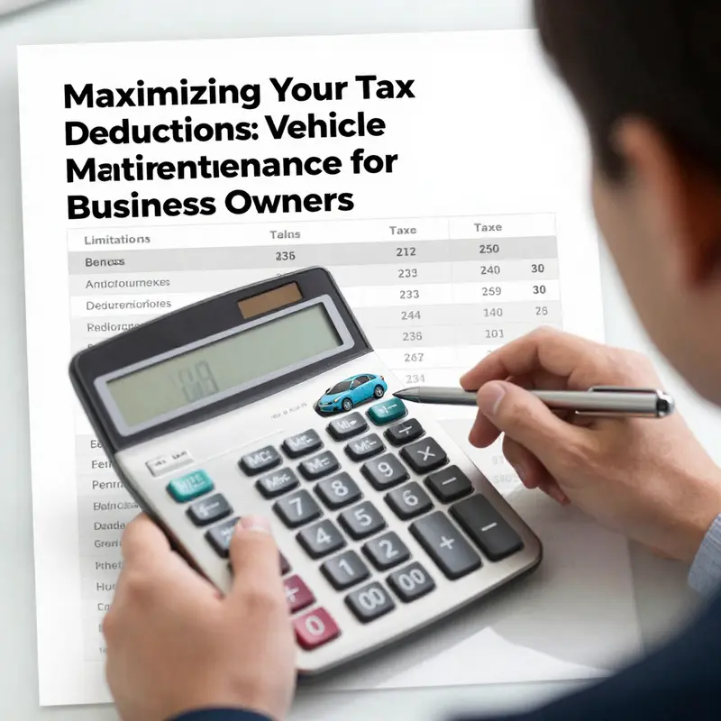 Identifying deductible vehicle maintenance costs for business-related driving.