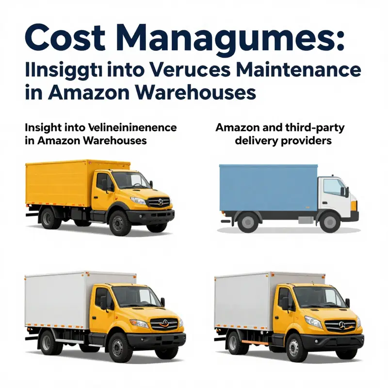 Amazon warehouse vehicles undergoing routine maintenance to ensure reliability and safety.