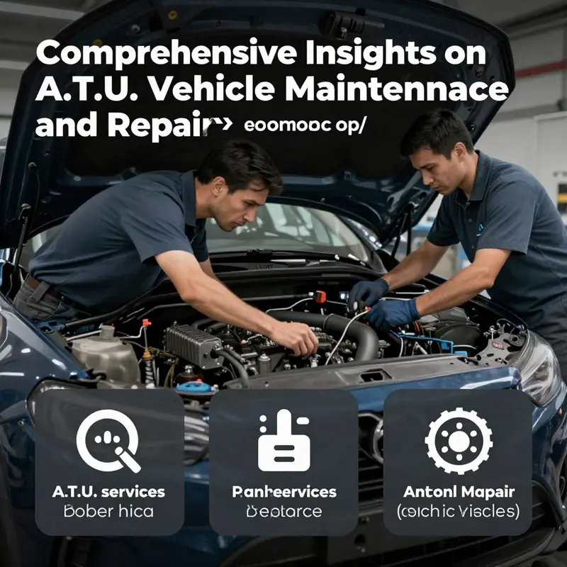 Overview of A.T.U. maintenance and repair showcasing mechanics at work.