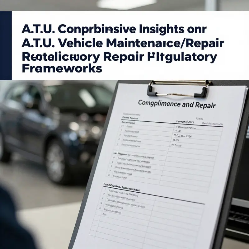 Overview of A.T.U. maintenance and repair showcasing mechanics at work.