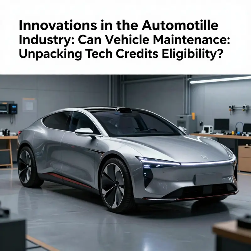 A business owner considers the eligibility of vehicle-related expenses for tech credits.