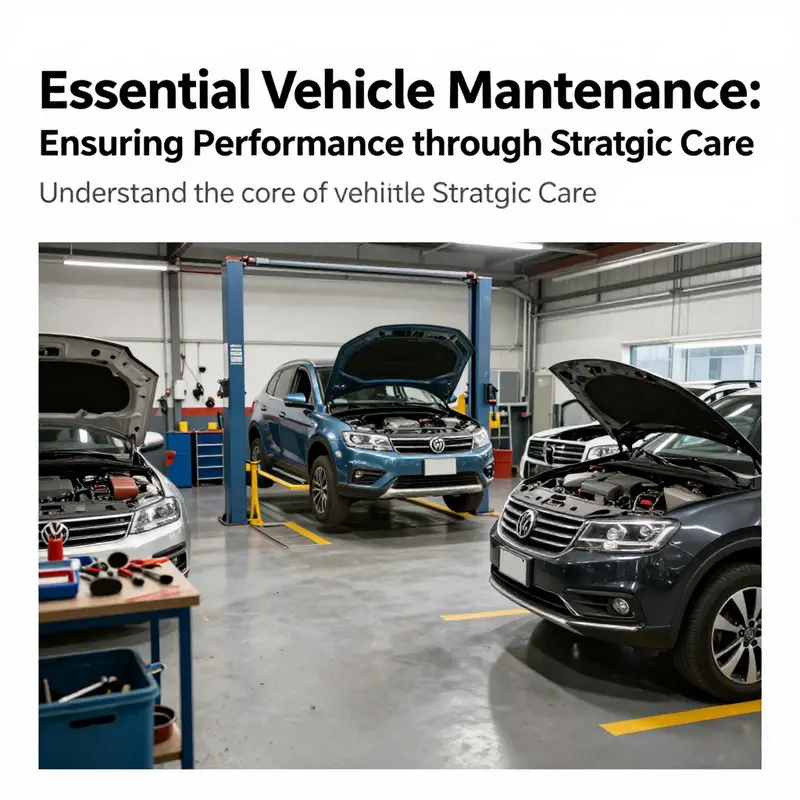 A professional automotive maintenance workshop featuring organized tools and vehicles, illustrating the importance of vehicle maintenance.