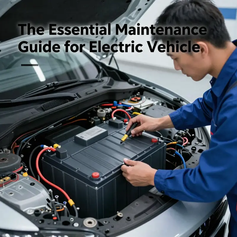 A technician checks the health of an electric vehicle battery to ensure optimal performance.