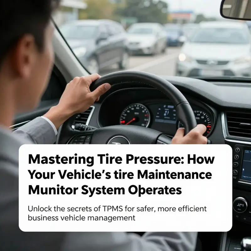 A fleet of vehicles with dashboard TPMS indicators illuminated, representing the importance of tire pressure monitoring.