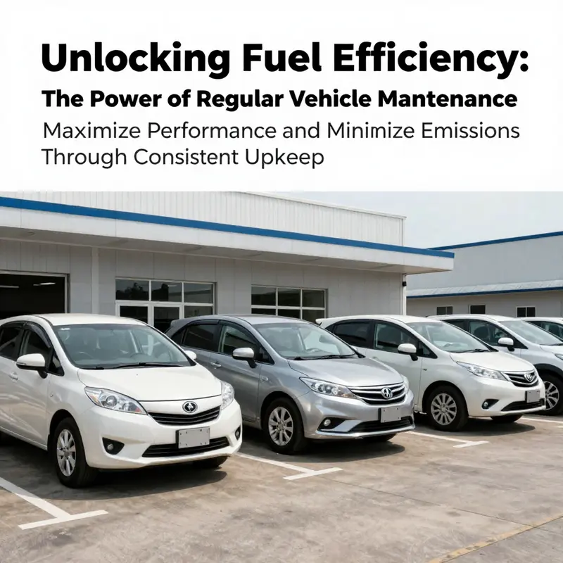 A well-maintained business vehicle fleet symbolizing reliability and efficiency.