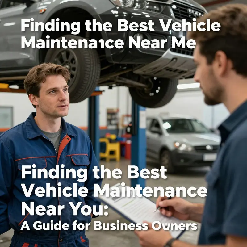 A business owner discussing vehicle maintenance with a trusted mechanic.