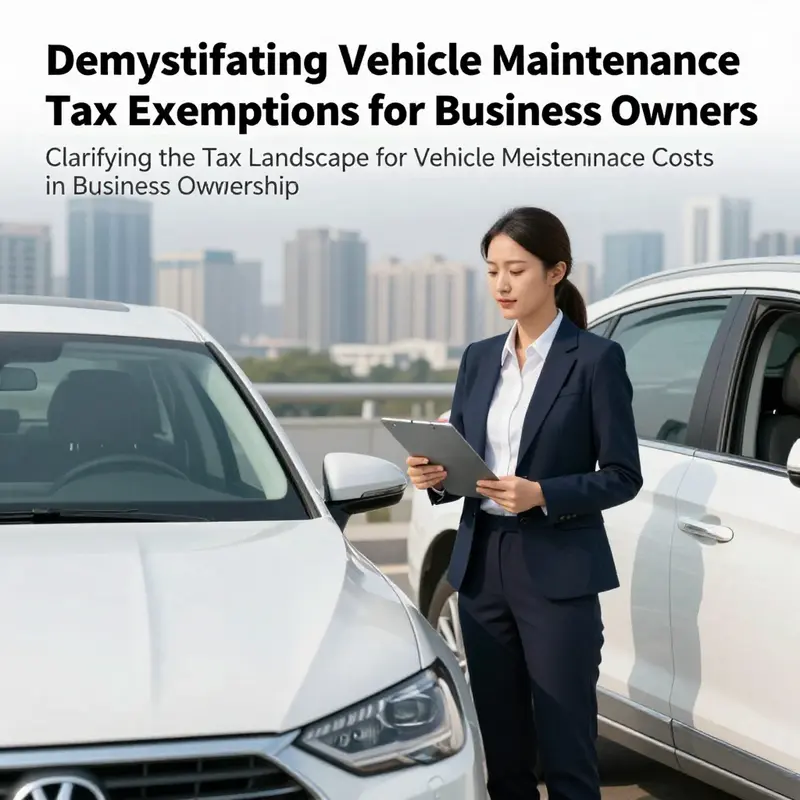Photo of a business owner with their vehicle, representing vehicle maintenance tax understanding.