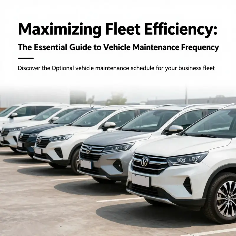 A fleet of clean, organized vehicles ready for business operations.