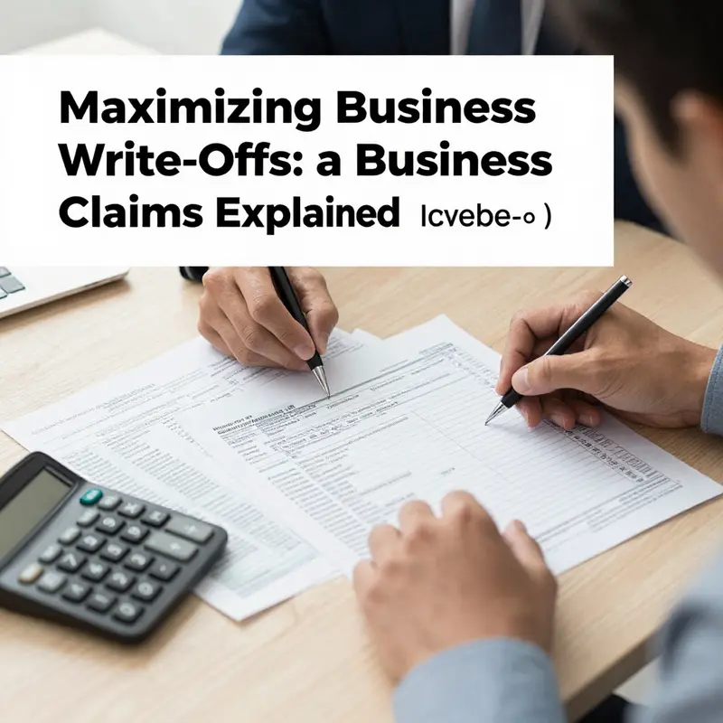 Business owner assessing vehicle maintenance write-offs.