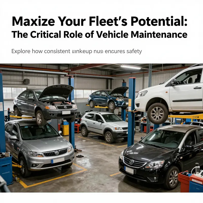 A busy automotive shop with various vehicles being serviced, showcasing the essential nature of vehicle maintenance.