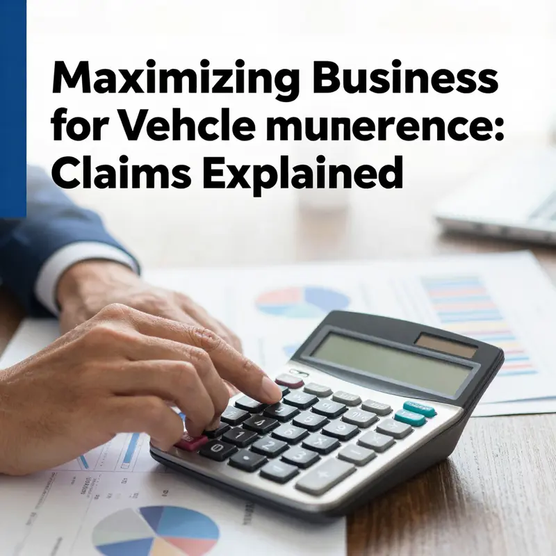 Business owner assessing vehicle maintenance write-offs.