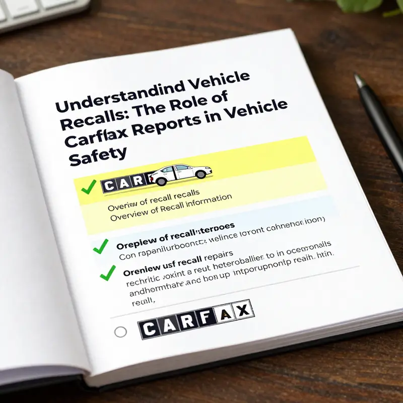 An overview of recall information on a Carfax report.
