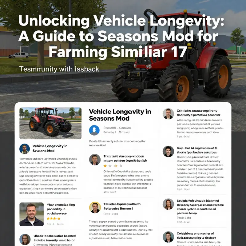 Installation process for the Vehicle Longevity in Seasons Mod on Farming Simulator 17.