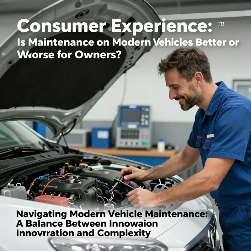 A visual comparison of maintenance tools and methods for modern and older vehicles.