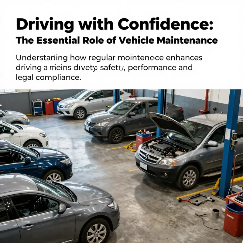 A comprehensive view of vehicles in a maintenance yard, emphasizing the critical need for regular upkeep in ensuring safety and reliability.