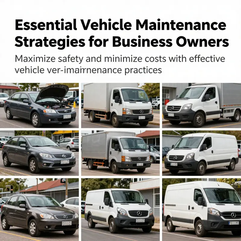 A diverse range of vehicles being maintained, underscoring the importance of maintenance for business owners.