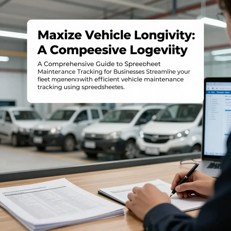 A cover image illustrating an organized business environment focused on effective vehicle maintenance tracking.