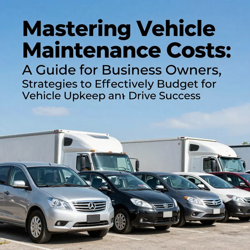 A well-maintained fleet of vehicles representing vehicle maintenance success.