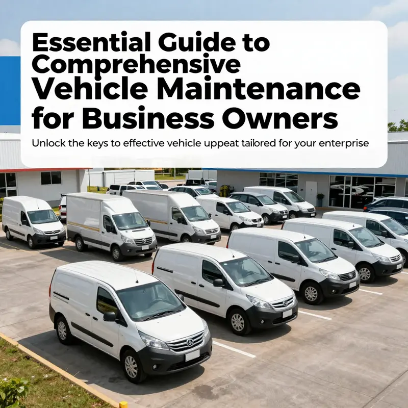 A fleet of vehicles in a business parking lot, showcasing effective maintenance and care.