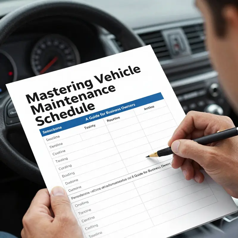An overview of a vehicle maintenance schedule’s importance in a business context.