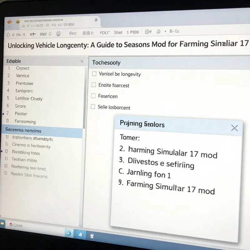 Installation process for the Vehicle Longevity in Seasons Mod on Farming Simulator 17.