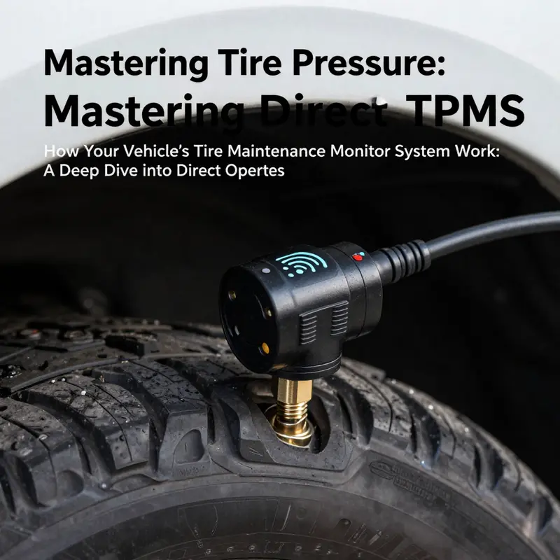 Diagram of Indirect TPMS illustrating how it detects tire pressure variations using wheel speed sensors.