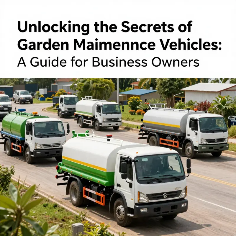 Garden watering trucks are crucial for effective irrigation in large outdoor spaces.