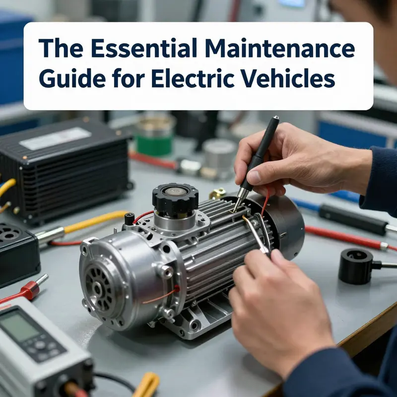 A technician checks the health of an electric vehicle battery to ensure optimal performance.
