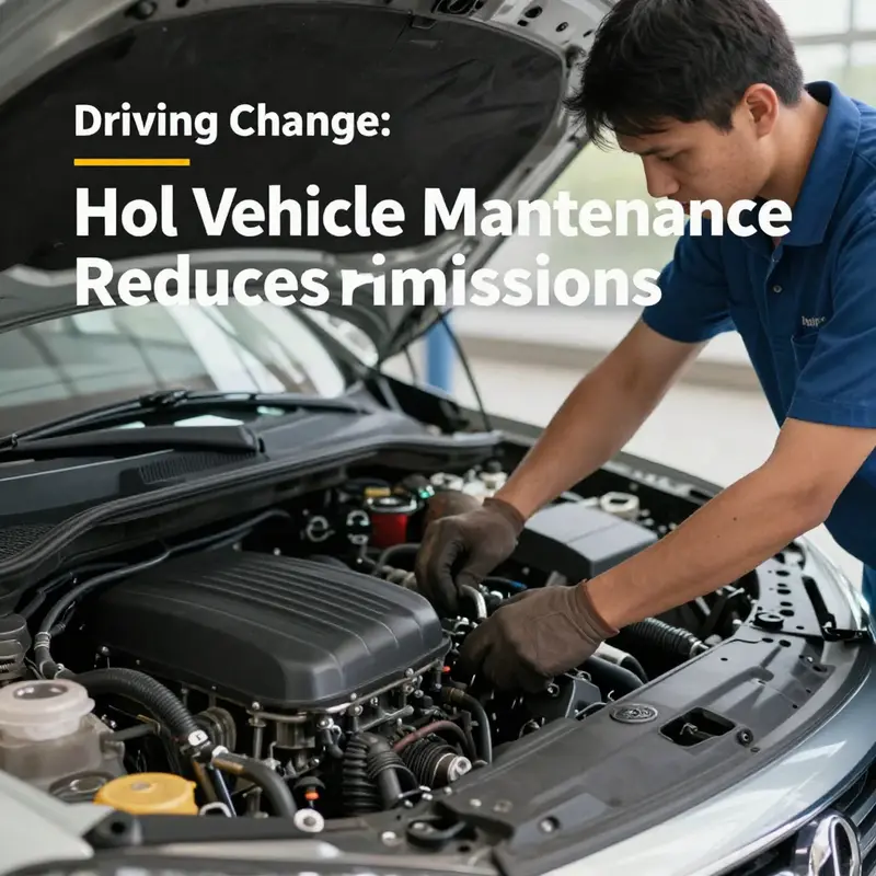 Regular engine maintenance ensures maximum efficiency and reduced emissions.
