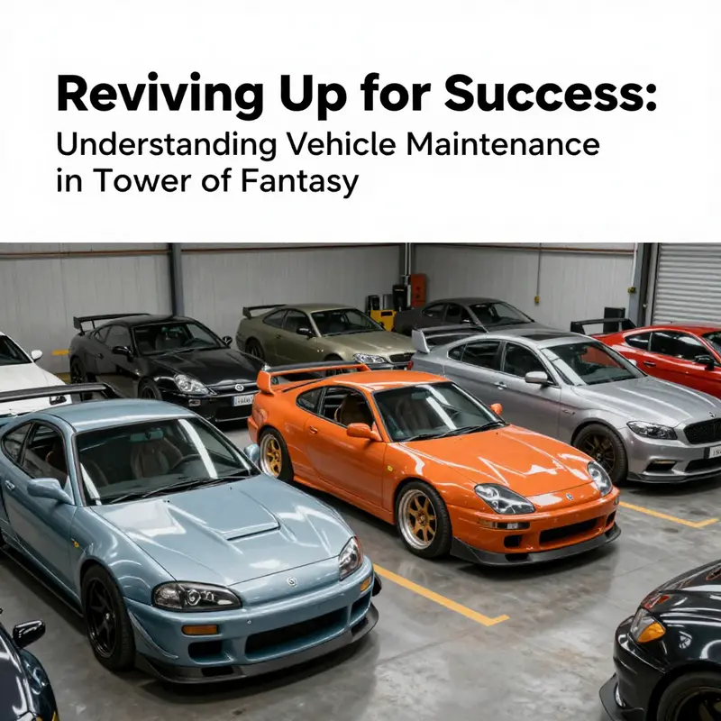 A visual representation of the vehicle parts upgrade interface in Tower of Fantasy.