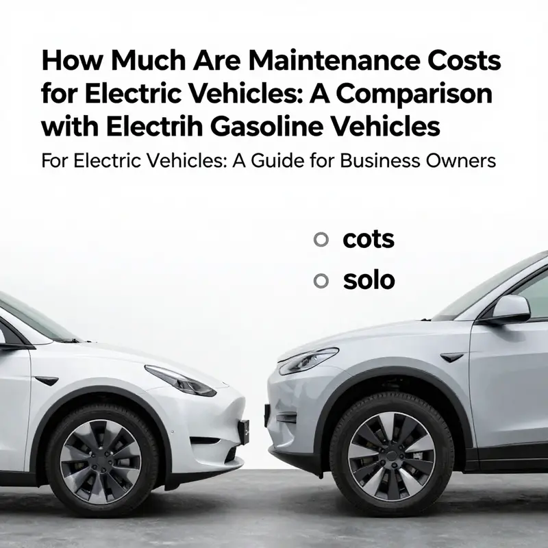 A comparison of maintenance costs that illustrates the factors leading to lower expenses for electric vehicles.