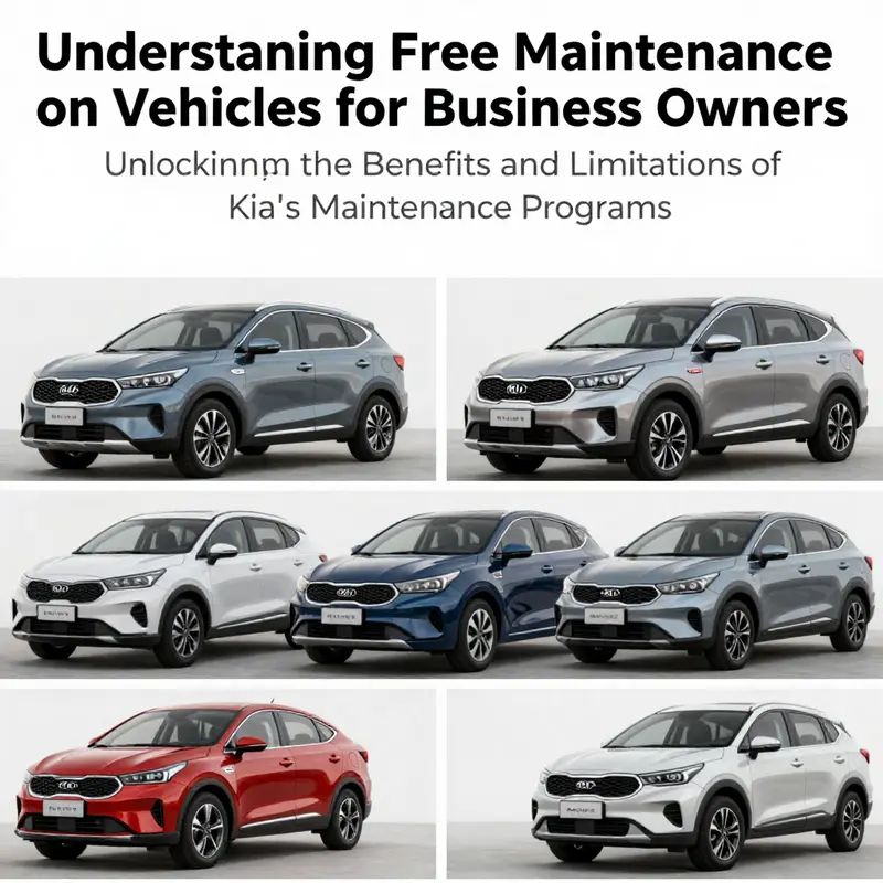 A collage of different Kia vehicles, representing their suitability for various business needs.