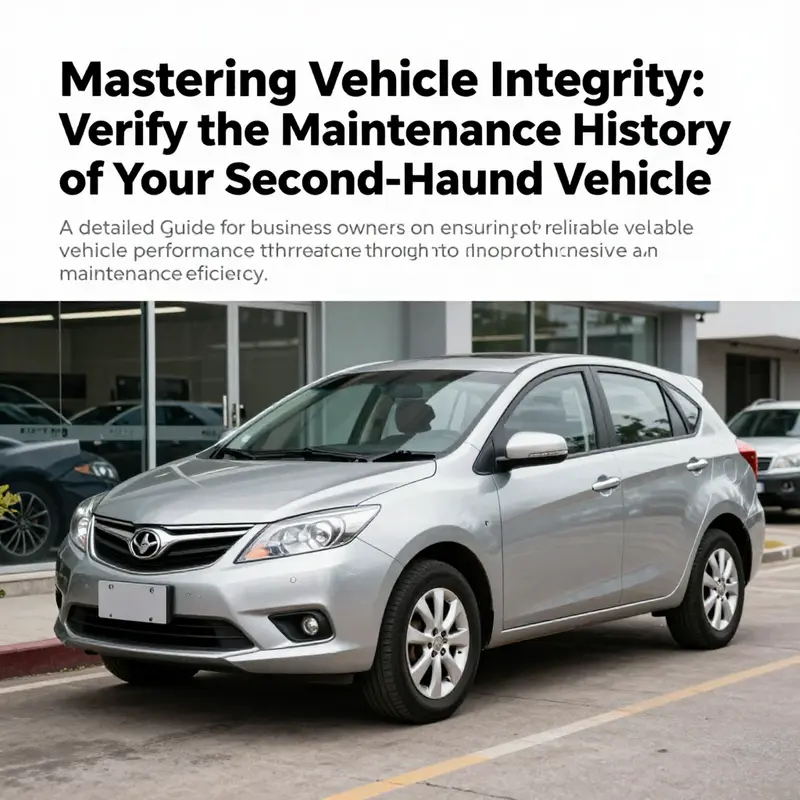 A second-hand vehicle in front of a business premises, illustrating the importance of maintaining vehicle reliability for successful operations.