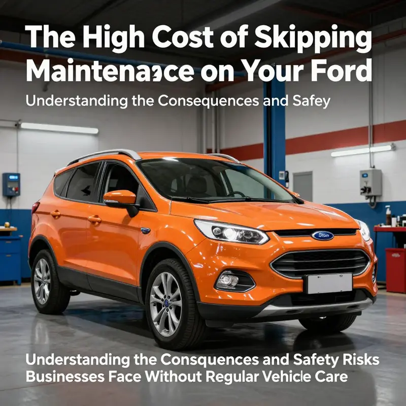 A Ford Escape being serviced in a garage, emphasizing the significance of regular maintenance for vehicle longevity.