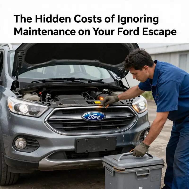 A mechanic highlights the risks associated with ignoring maintenance on the Ford Escape.