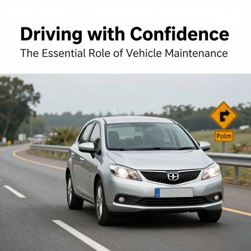 A well-maintained vehicle symbolizes the critical role of maintenance in ensuring driving safety.