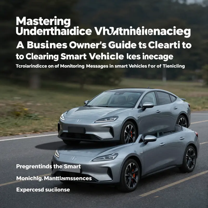 A business owner carefully following the steps to clear the smart vehicle maintenance message.