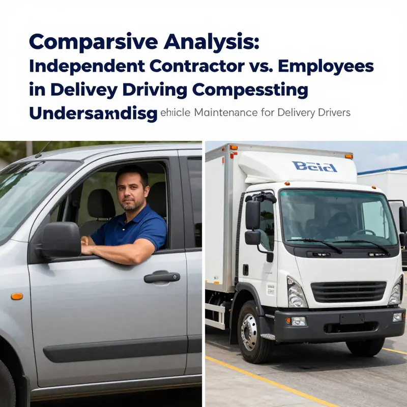 The financial burden of vehicle maintenance falls on independent contractors in the delivery sector.