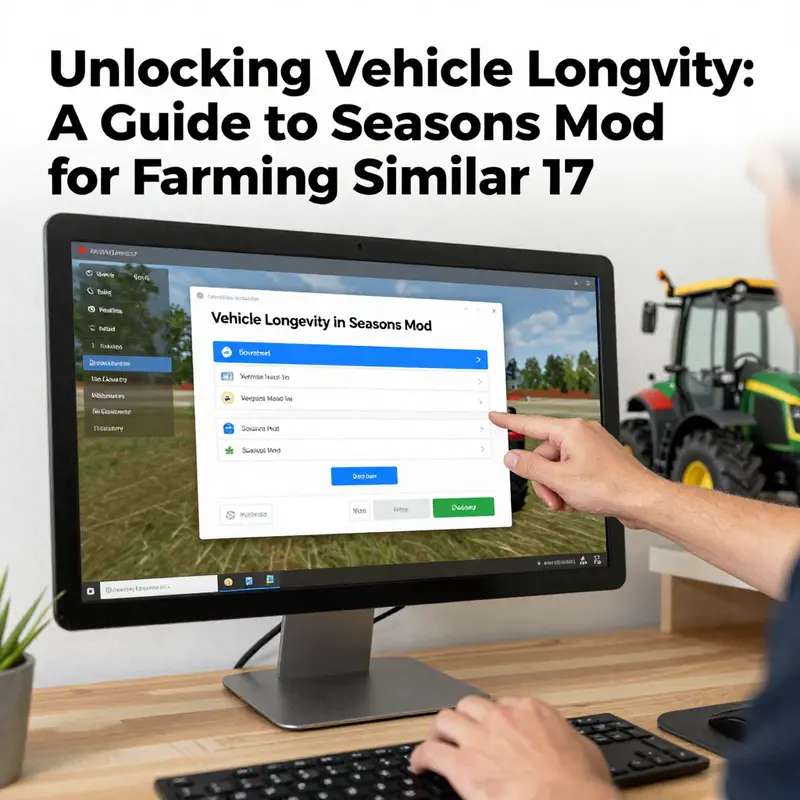 Installation process for the Vehicle Longevity in Seasons Mod on Farming Simulator 17.
