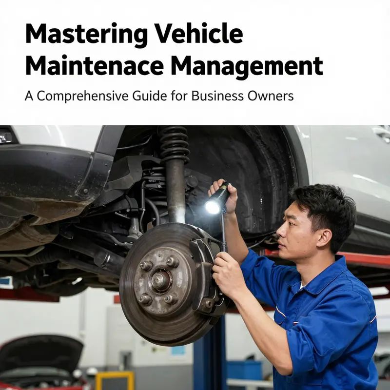 A business owner engages with the vehicle maintenance handbook to ensure proper scheduling.