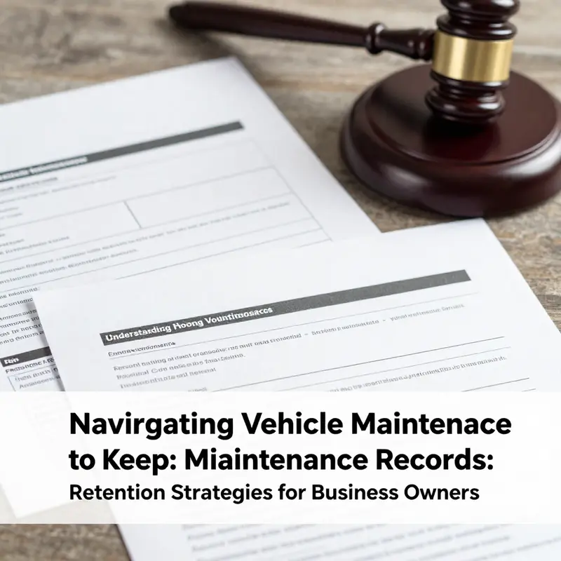 Navigating legal requirements for vehicle maintenance record retention.
