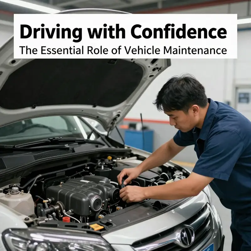 A well-maintained vehicle symbolizes the critical role of maintenance in ensuring driving safety.