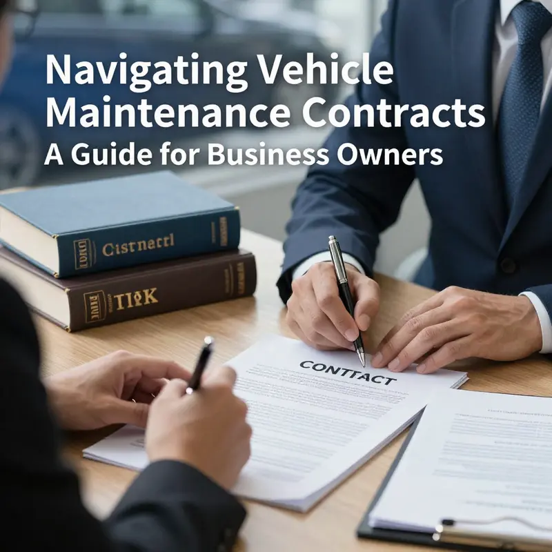 Understanding the essential components of a vehicle maintenance contract.