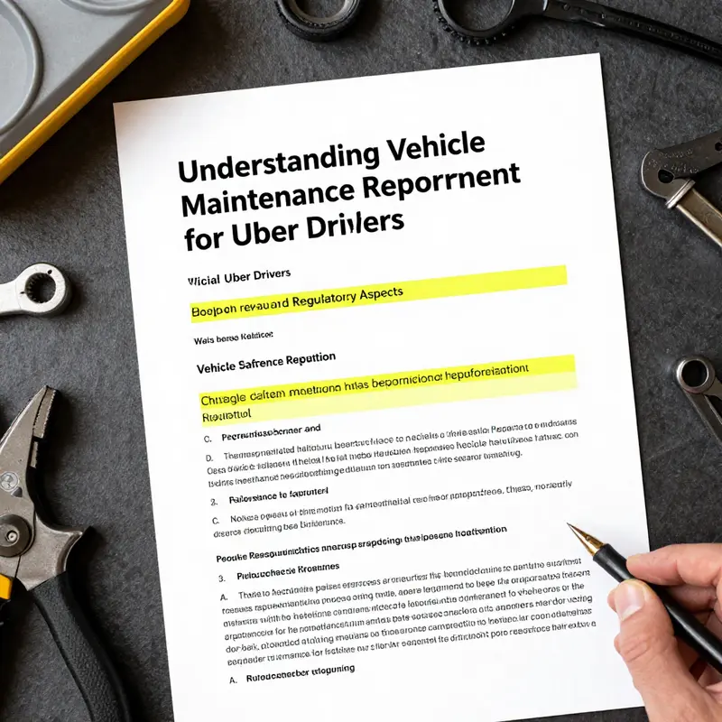 An Uber vehicle undergoing a thorough inspection to meet safety and maintenance standards.